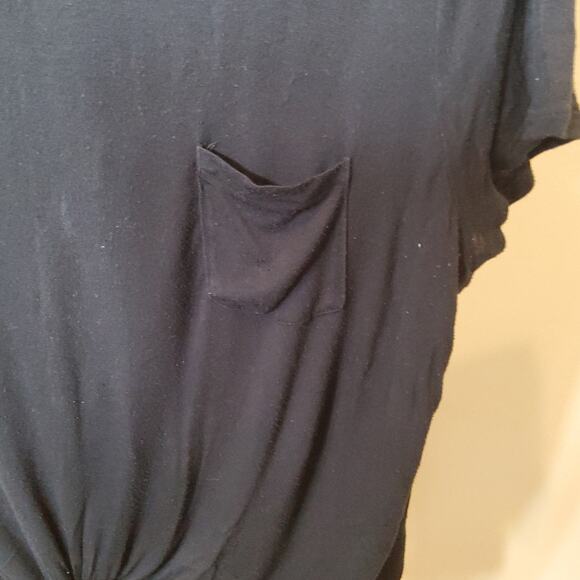 .Aeropostale Seriously Soft Perfect Crew Pocket Tee Size XL Black - Picture 5 of 8